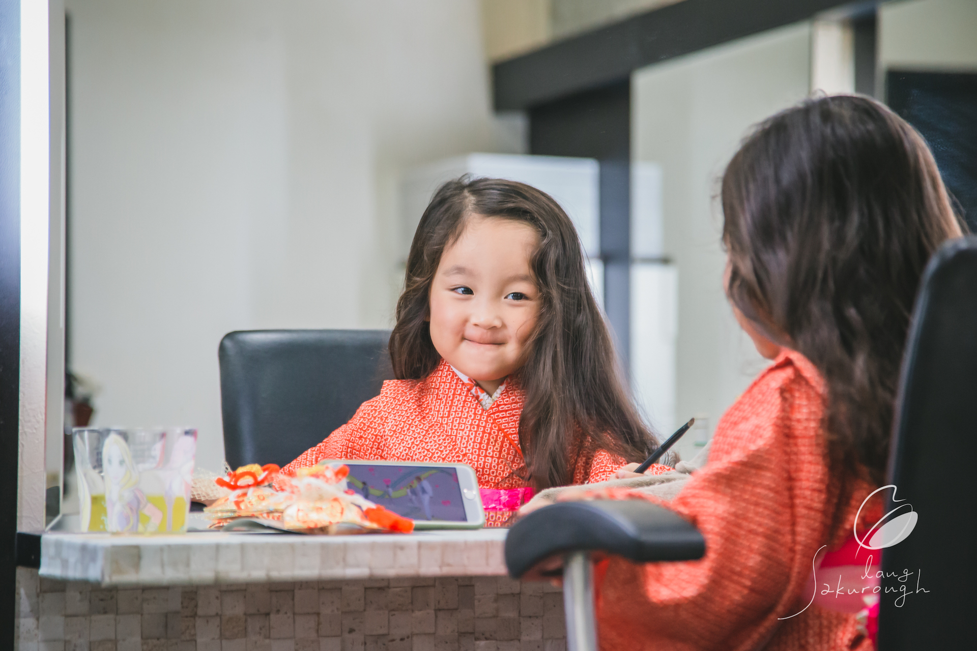 ◆美容院でのお支度風景から撮影 – 七五三撮影レポ –