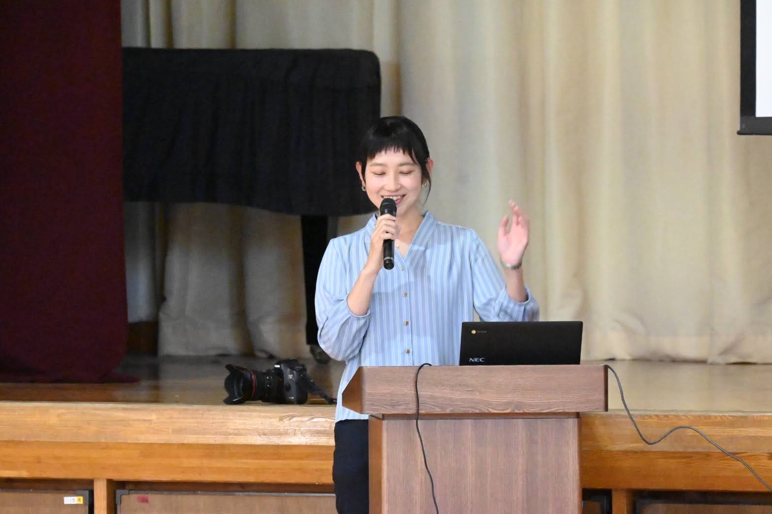 ◆中学2年生約100名の前でお話をさせてもらいました！